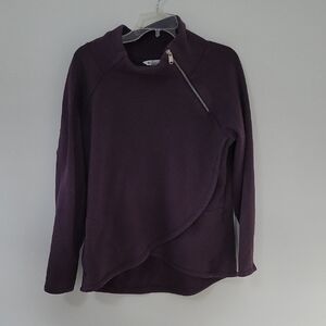 Athleta Cozy Karma Asym Pullover, Size Large